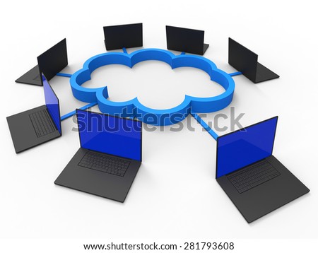 Cloud Computing Representing Information Technology And Communication
