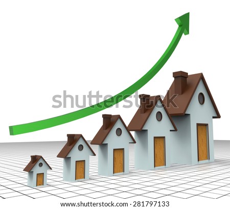 House Prices Increase Showing Return On Investment And Home Expenses