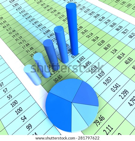 Report Graph Representing Statistic Investment And Data
