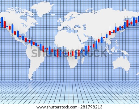 Stocks Graph Meaning World Wide And Graphics