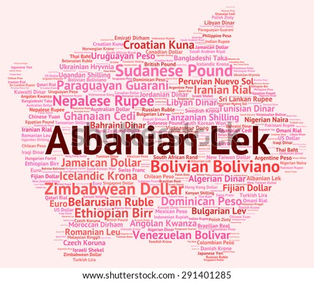Albanian Lek Indicating Foreign Currency