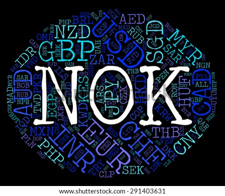 Nok Currency Showing Foreign Exchange And Word