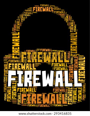 Firewall Lock Representing No Access And Isolated