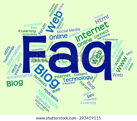 Faq Word Showing Frequently Asked Questions And Answer Text