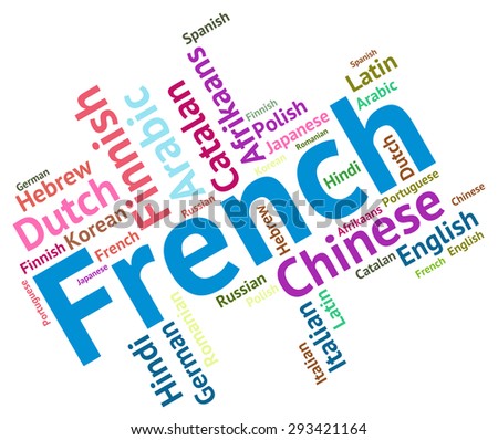 French Language Showing Translator Lingo And Speech