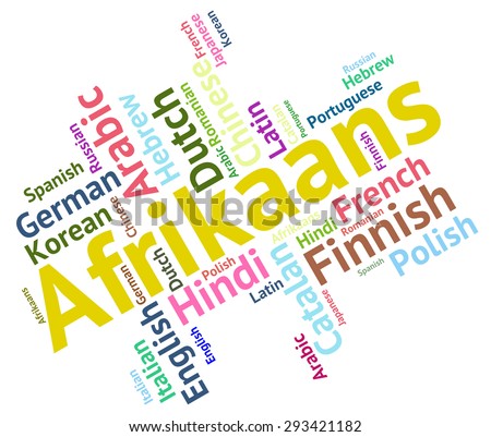 Afrikaans Word Indicating Study Language And Translate