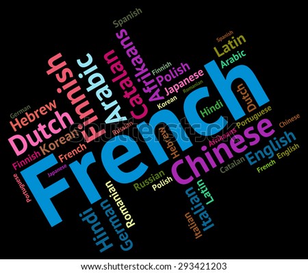 French Language Showing Languages Dialect And Text