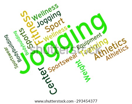Fitness Training Meaning Work Out Healthy Stock Illustration