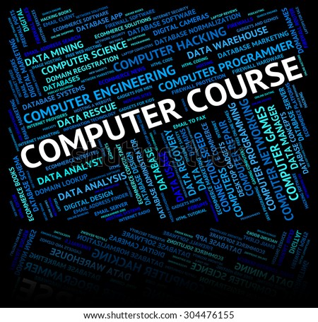 Computer Course Indicating Technology Processor And Pc
