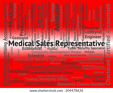 Medical Sales Representative Representing Salesmen Saleswoman And E-Commerce