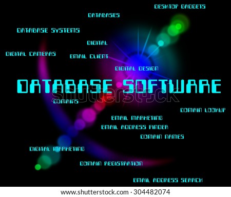 Database Software Representing Programs Text And Databases