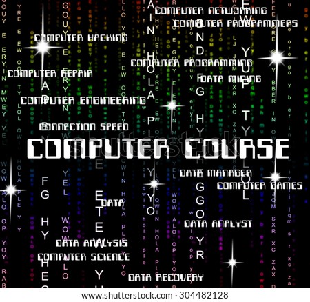 Computer Course Representing Internet Technology And Word
