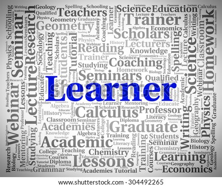 Learner Word Meaning Train University And Learned