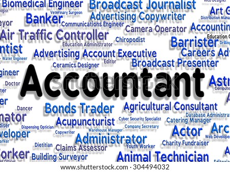 Accountant Job Showing Balancing The Books And Book Keeper