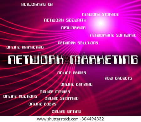 Network Marketing Showing Global Communications And Promotions
