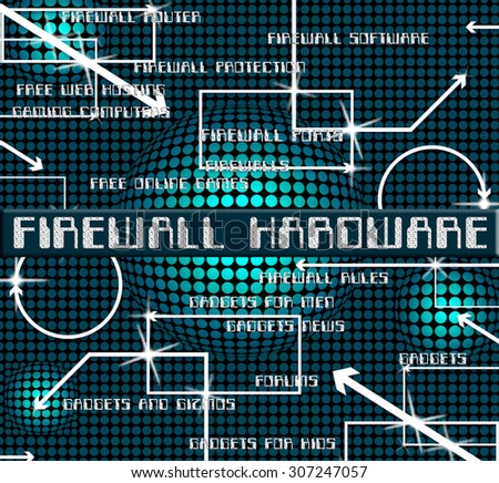 Firewall Hardware Indicating No Access And Firewalls
