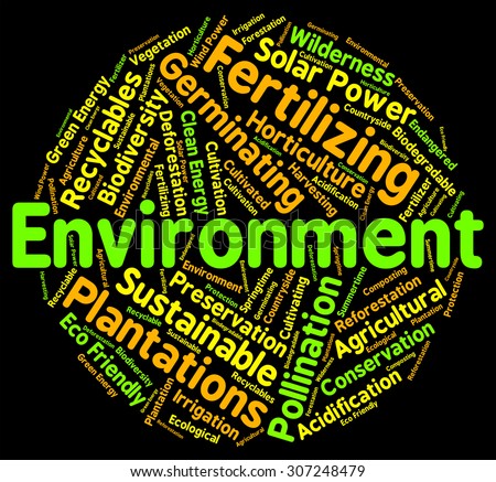 Environment Word Showing Eco Systems And Organism