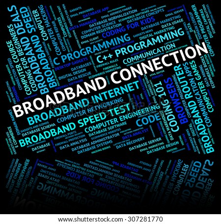 Broadband Connection Representing World Wide Web And Network Server
