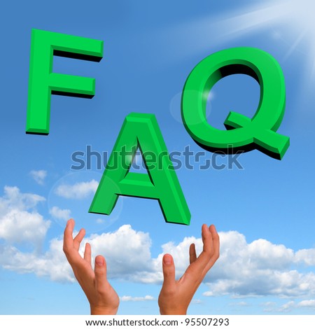 Catching FAQ Letters Showing Information Questions And Answers