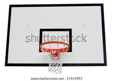 black and white basketball hoop. stock photo : Basketball hoop