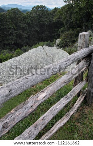 Split-Rail Fence Along Blue Ridge Parkway