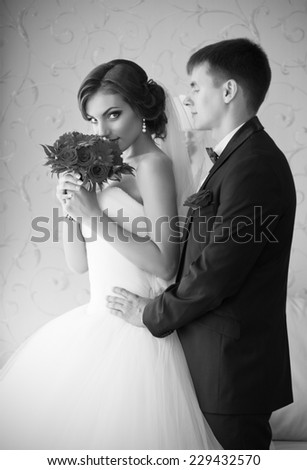 The couple in the room (monochrome)