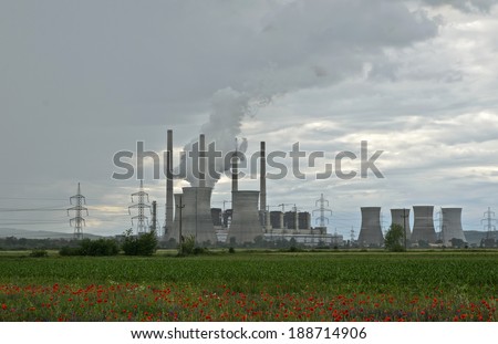 Thermal power station in Turceni, Romania