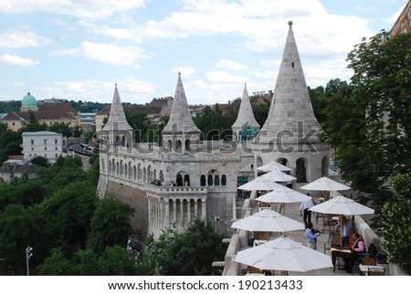 BUDAPEST-JUNE 20: View of Fisherman\'s Bastion on June 20, 2011 in Budapest, Hungary