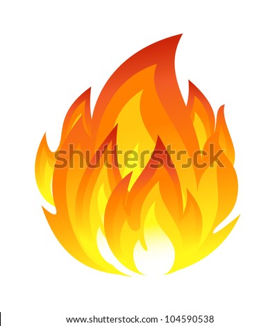 Symbol Of Fire Stock Vector 104590538 : Shutterstock