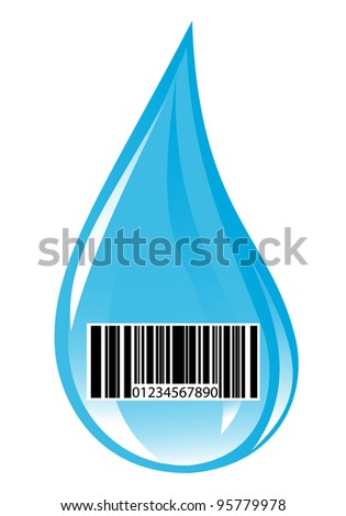 Water drop with price