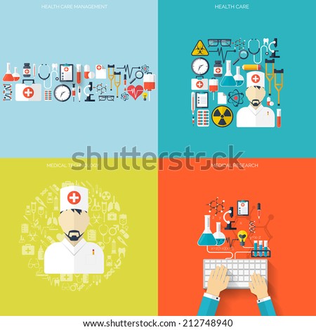 Flat health care and medical research background Healthcare system concept Medicine and chemical engineering First aid and diagnostic equipment Flat health care and medical research background Healthcare system concept Medicine and chemical engineering First aid and diagnostic equipment