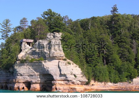 Miners Castle at Pictured Rocks National Lakeshore in Michigan