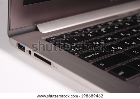 A Close Up View of Notebook PC ports