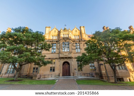 SYDNEY, NSW, AUSTRALIA - May 30, 2014: Anderson Stuart Building at University of Sydney, Australia. Five Nobel or Crafoord laureates have been affiliated with the university as graduates and faculty.