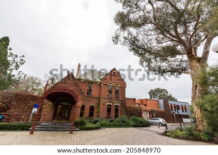 MELBOURNE, AUSTRALIA - JUNE 3, 2014: The University of Melbourne is an Australian public university located in Melbourne, Victoria. It is Australia\'s second oldest university, the oldest in Victoria.