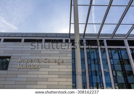LONDON, UK - JULY 20, 2015: Imperial College London is a public research university in the United Kingdom. Imperial is organised into four faculties of science, engineering, medicine and business.