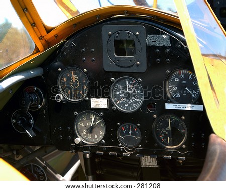 Aircraft Instruments on Aircraft Instrument Panel Stock Photo 281208   Shutterstock