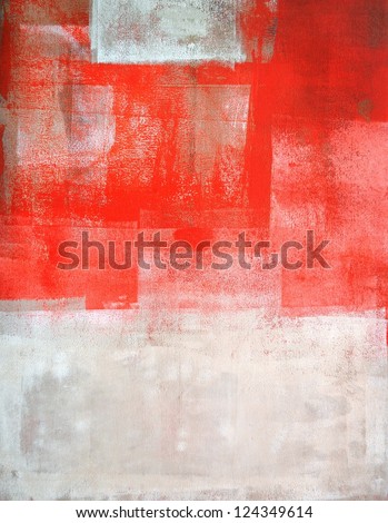 Orange And Beige Abstract Art Painting