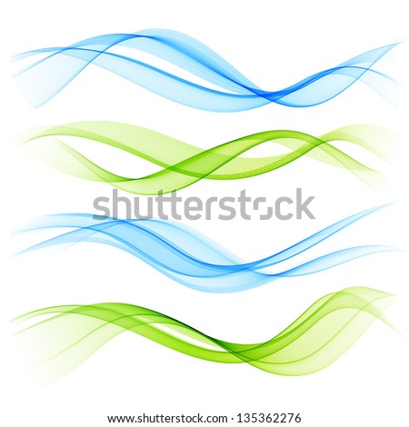 Set of blend abstract wave Set of blend abstract wave