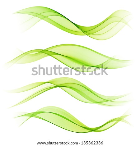 Set of green wave Set of green wave