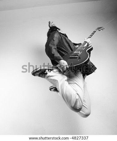 guitarist jumps