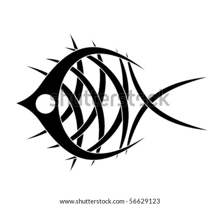 stock vector tattoo fish