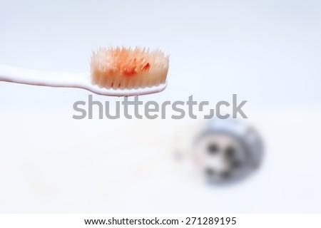gums bleed when brush the  teeth and blood in toothpaste foam on the toothbrush