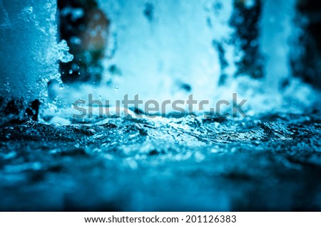 Blue water surface ,Rippled water surface , Shallow water surface