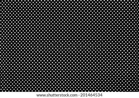 Black and white polka dot fabric