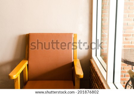 Relax chair at window , Relax chair indoor