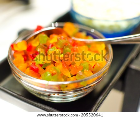 Jelly bears shallow depth , Jelly bears in cup