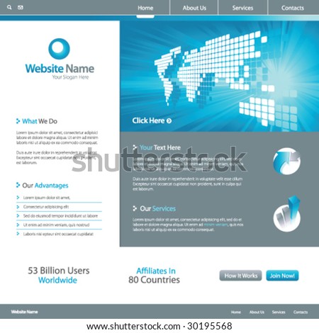 Convert  Vector Free on Stock Vector Web Site Design Template Vector 30195568 Jpg