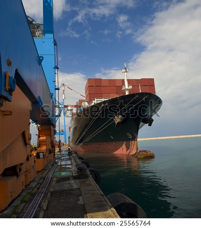 cargo ship at dock