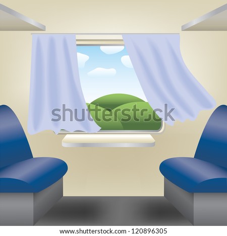 empty compartment on the train